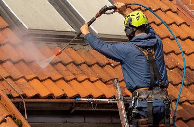 Démoussage et hydrofuge de toiture à Authieule
